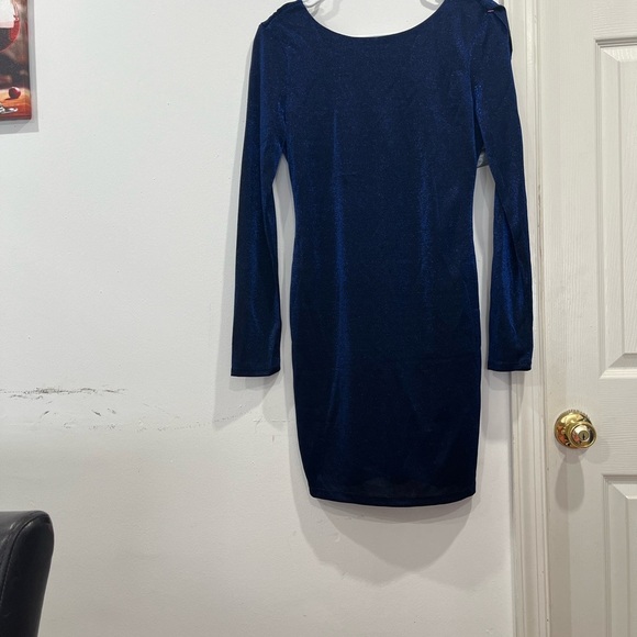 By & By blue metalic dress sizeM. G-26 - Picture 2 of 4
